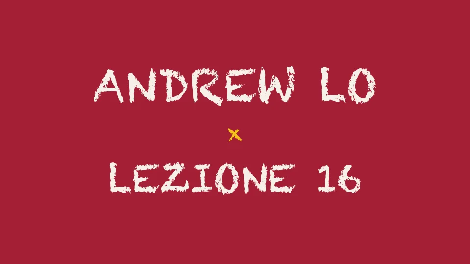 Lezione 16: The CAPM and APT II — Andrew Lo