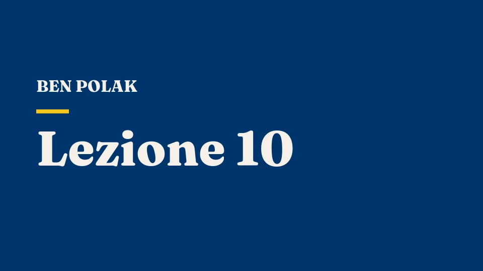Lezione 10: Le strategie miste nel baseball, negli appuntamenti e nelle tasse — Ben Polak
