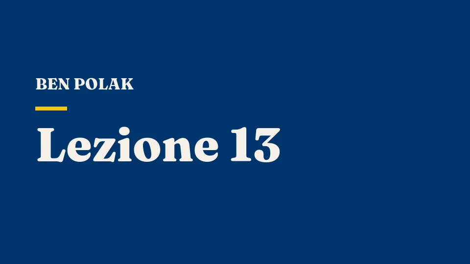 Lezione 13: Giochi sequenziali: azzardo morale, incentivi e leoni affamati — Ben Polak