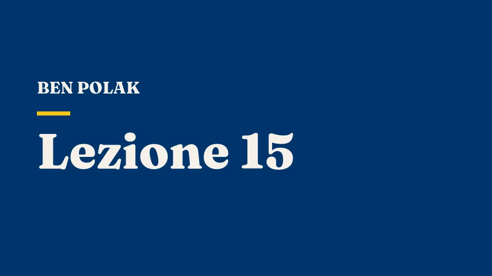 Lezione 15: Induzione a ritroso: scacchi, strategie e minacce credibili — Ben Polak
