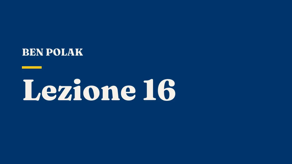 Lezione 16: Induzione a ritroso: reputazione e duelli — Ben Polak
