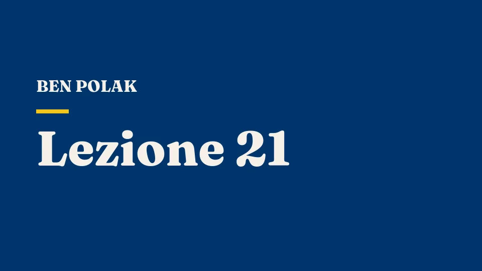 Lezione 21: Giochi ripetuti: cooperazione contro l'ultima mossa — Ben Polak