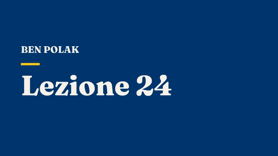 Lezione 24: Informazione asimmetrica: aste e la maledizione del vincitore — Ben Polak