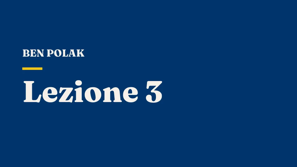 Lezione 3: Eliminazione iterata e il teorema dell'elettore mediano — Ben Polak