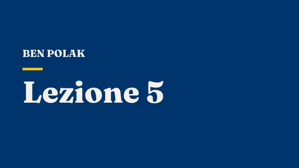 Lezione 5: L'equilibrio di Nash: mode sbagliate e corse agli sportelli — Ben Polak
