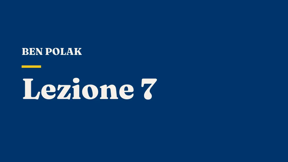 Lezione 7: L'equilibrio di Nash: negozi, candidature e voto su una linea — Ben Polak