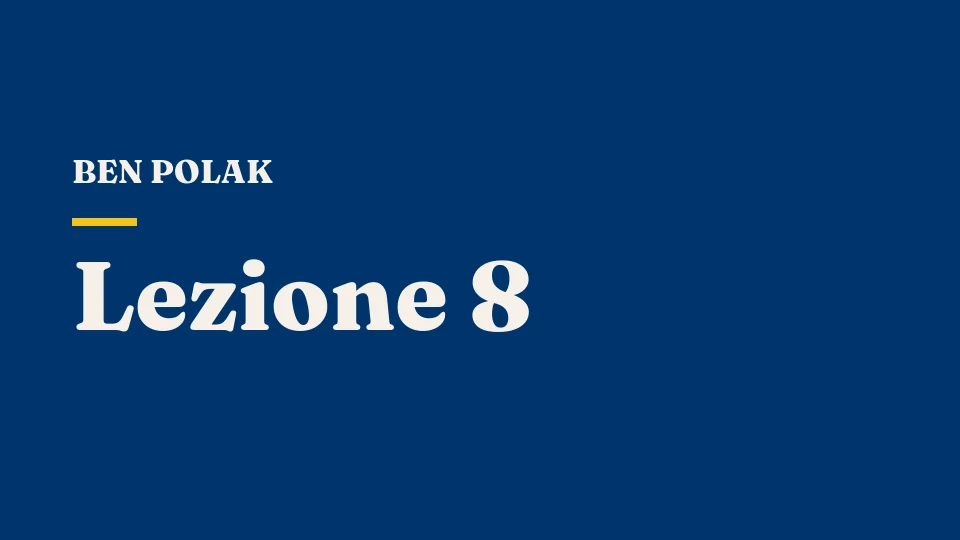 Lezione 8: L'equilibrio di Nash: localizzazione, segregazione e casualità — Ben Polak