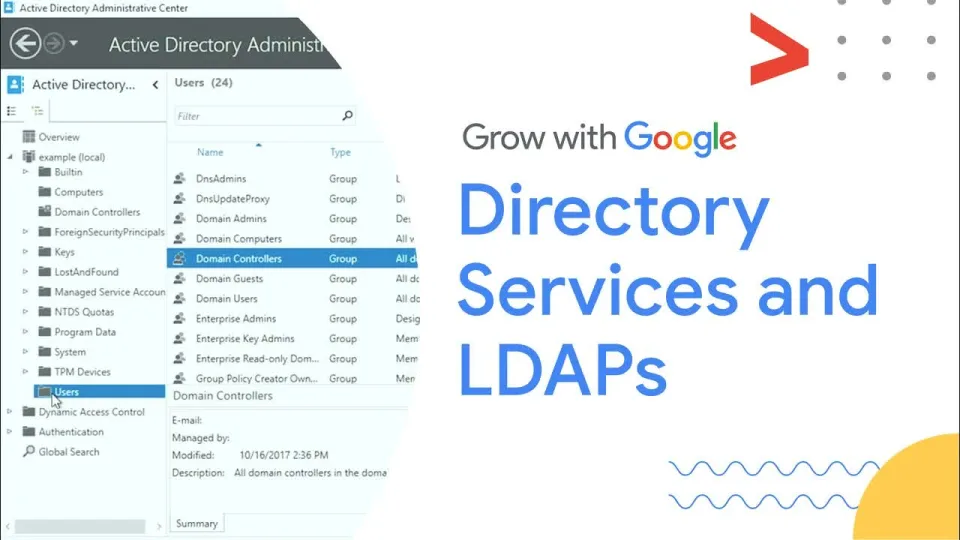 Lezione 30: Directory services — Active Directory, LDAP e Group Policy — Google IT Support Certificate