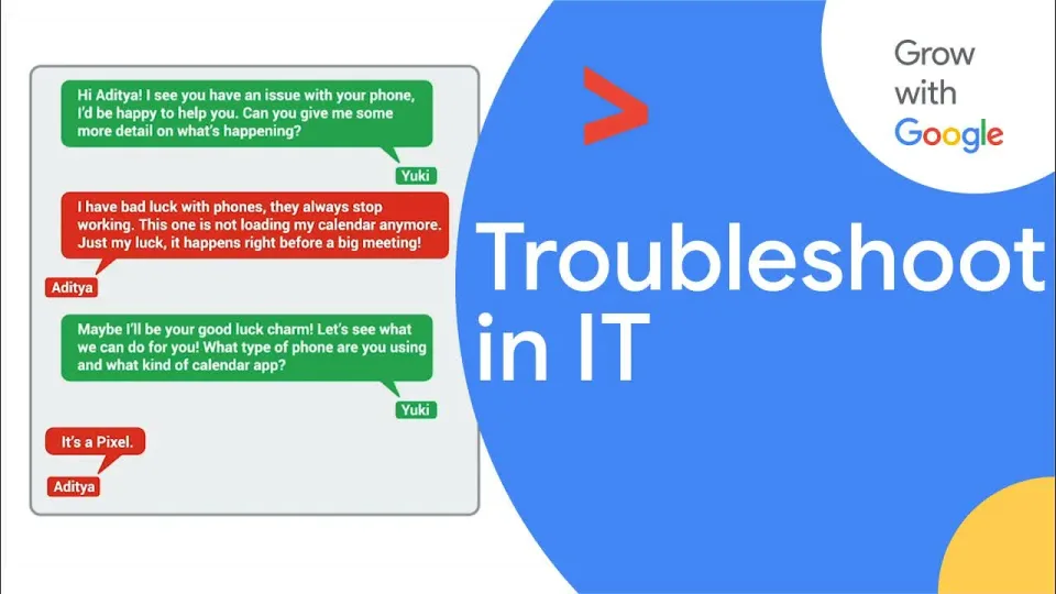 Lezione 8: Perché il troubleshooting è fondamentale in IT — Google IT Support Certificate