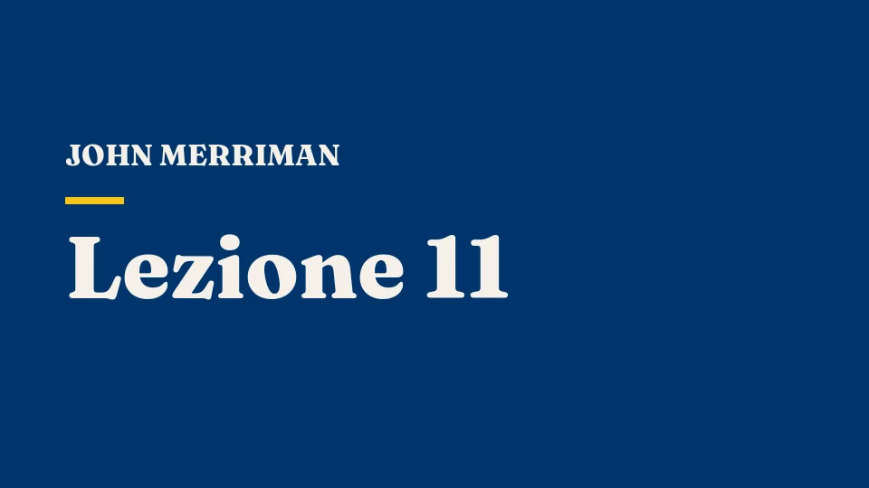 Lezione 11: Perché non ci fu rivoluzione in Gran Bretagna nel 1848 — John Merriman