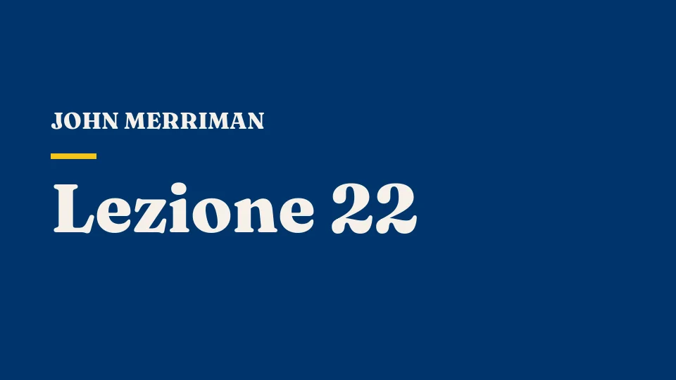 Lezione 22: I fascisti — John Merriman