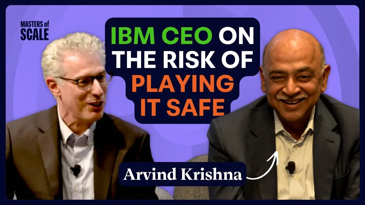 La scommessa da 10 miliardi di dollari di IBM su cosa viene dopo l'IA (con il CEO Arvind Krishna) — Masters of Scale