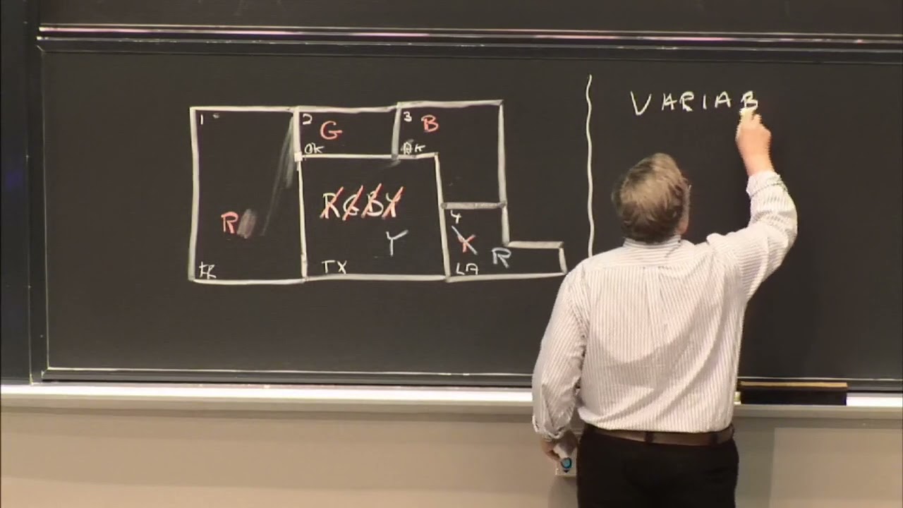 Lezione 8: Vincoli: ricerca e riduzione del dominio — Patrick Winston