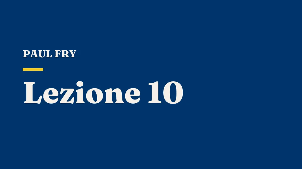 Lezione 10: Decostruzione I — Derrida e la fine del "centro" — Paul Fry
