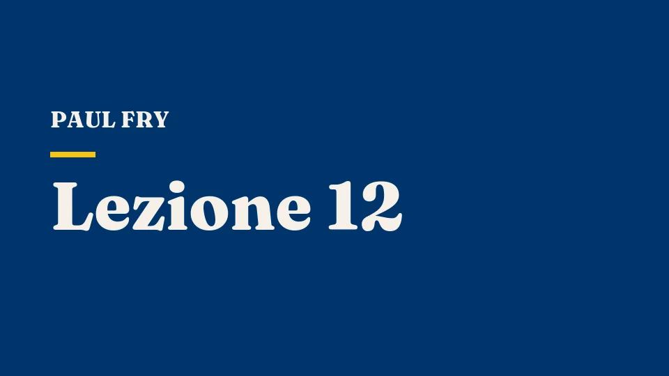Lezione 12: Freud e la finzione — il "master plot" di Peter Brooks — Paul Fry
