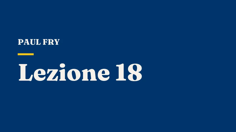 Lezione 18: L'inconscio politico — Fredric Jameson e i tre livelli di lettura — Paul Fry