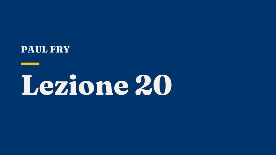 Lezione 20: La tradizione femminista classica — Virginia Woolf e Showalter — Paul Fry