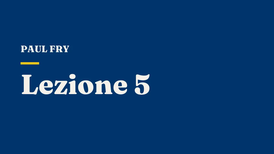 Lezione 5: L'idea dell'opera d'arte autonoma — da Platone al New Criticism — Paul Fry