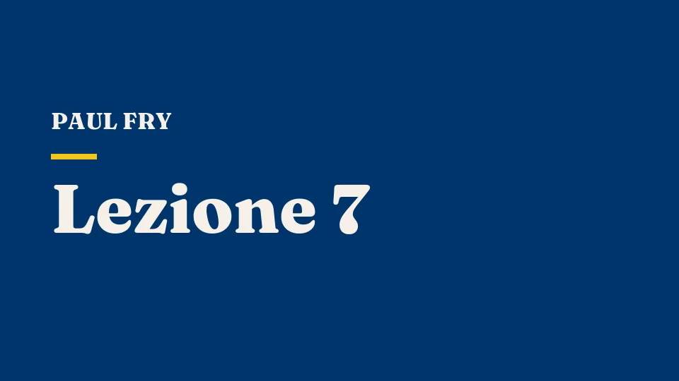 Lezione 7: Il formalismo russo — la "lotta per la scienza" della letteratura — Paul Fry