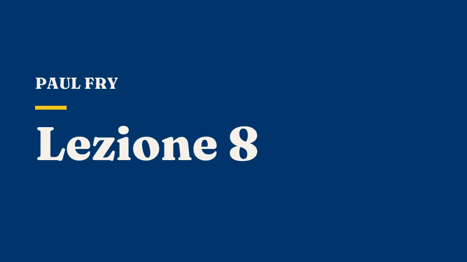 Lezione 8: Semiotica e strutturalismo — il segno secondo Saussure — Paul Fry